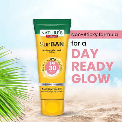 Nature's Essence Sunban SPF 30 PA+++ Sunscreen & Tan Block Creme