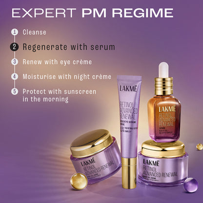 Lakme Retinol Advanced Renewal Serum 0.1% Retinol + 5% Peptide Complex