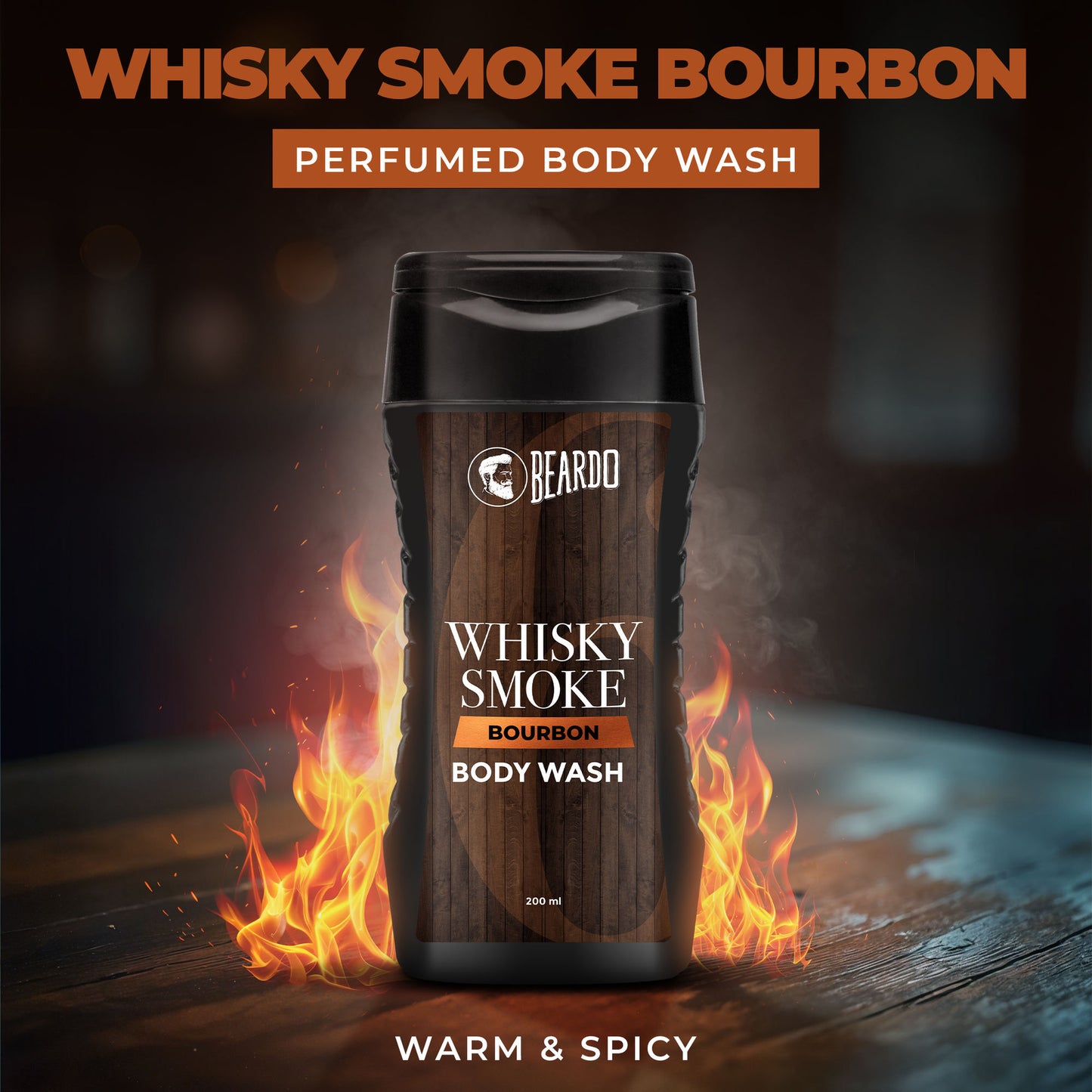 Beardo Whisky Smoke Bourbon Body Wash