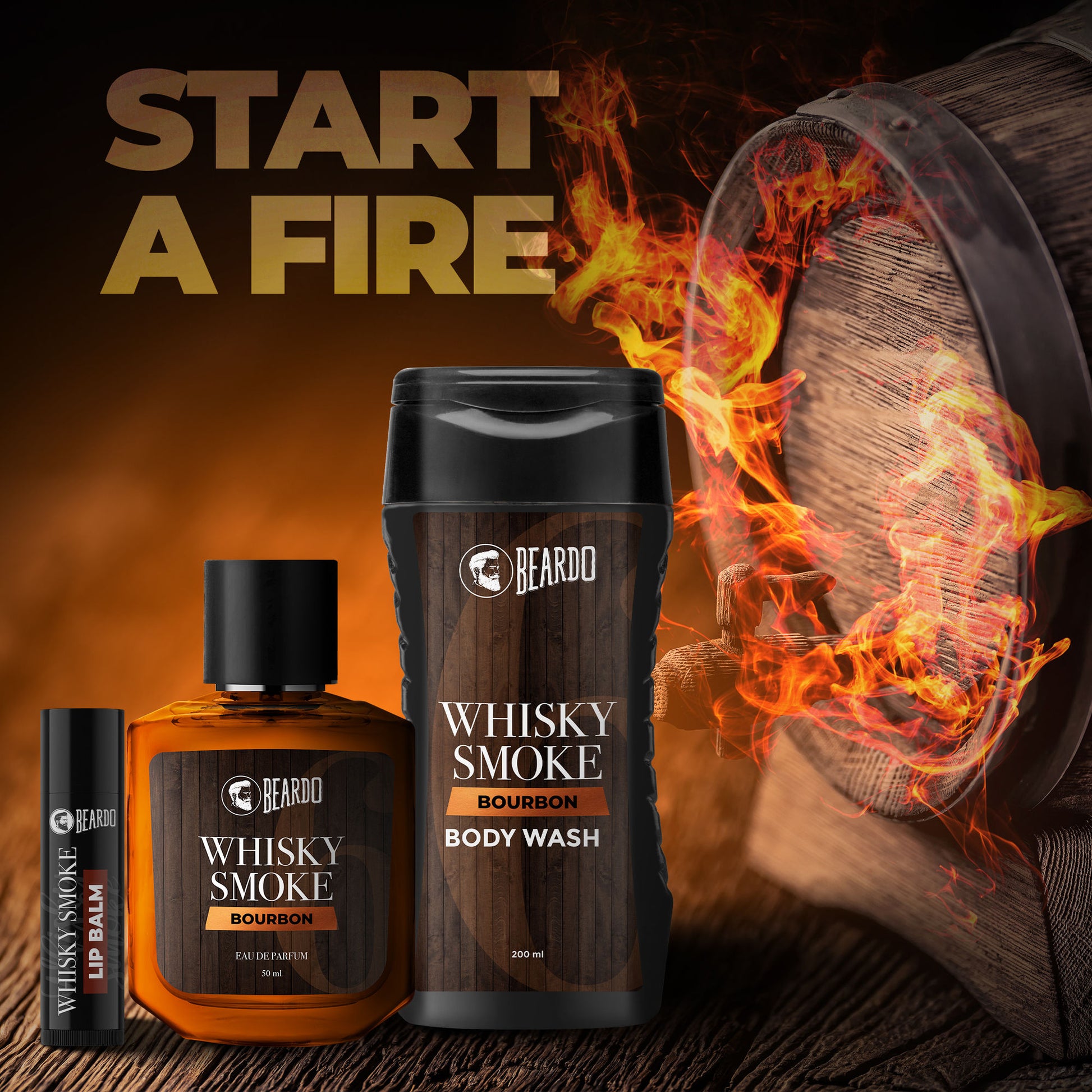 Beardo Whisky Smoke Bourbon Body Wash