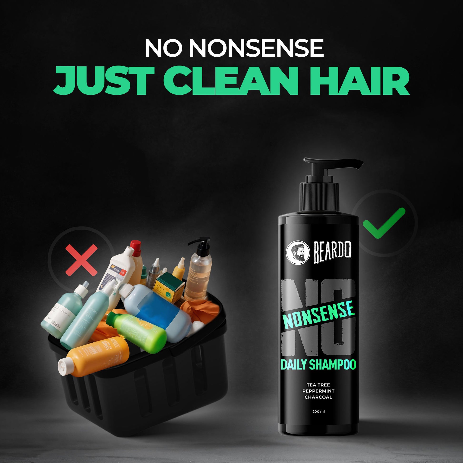 Beardo No Nonsense Daily Use Shampoo For Men
