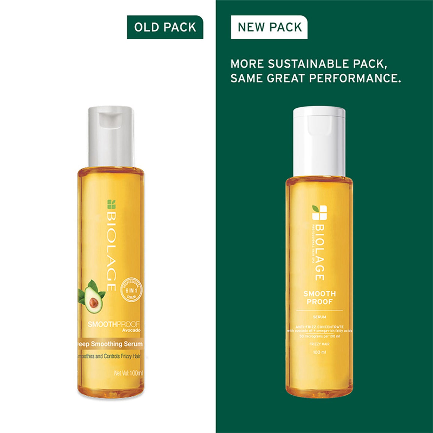 Biolage Smoothproof 6-in-1 Hair Serum for Frizzy Hair with Avocado & Grape seed oil