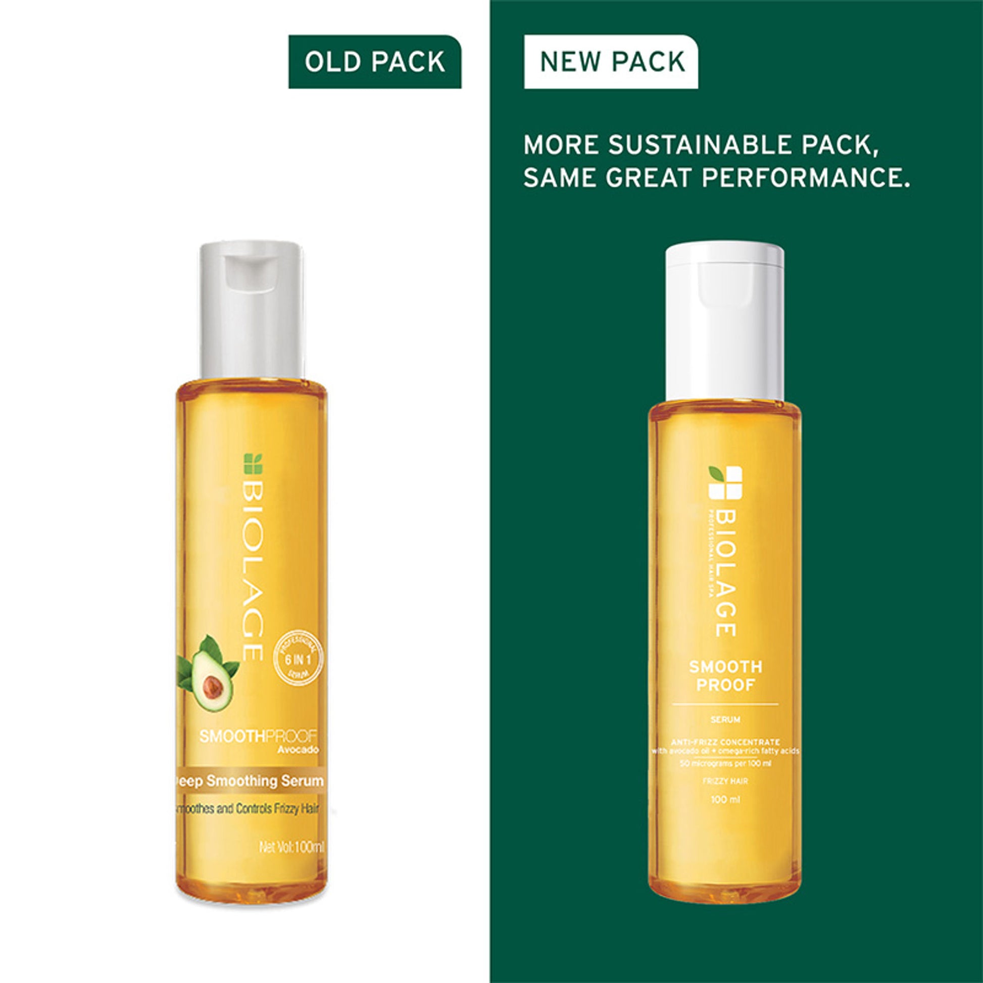 Biolage Smoothproof 6-in-1 Hair Serum for Frizzy Hair with Avocado & Grape seed oil