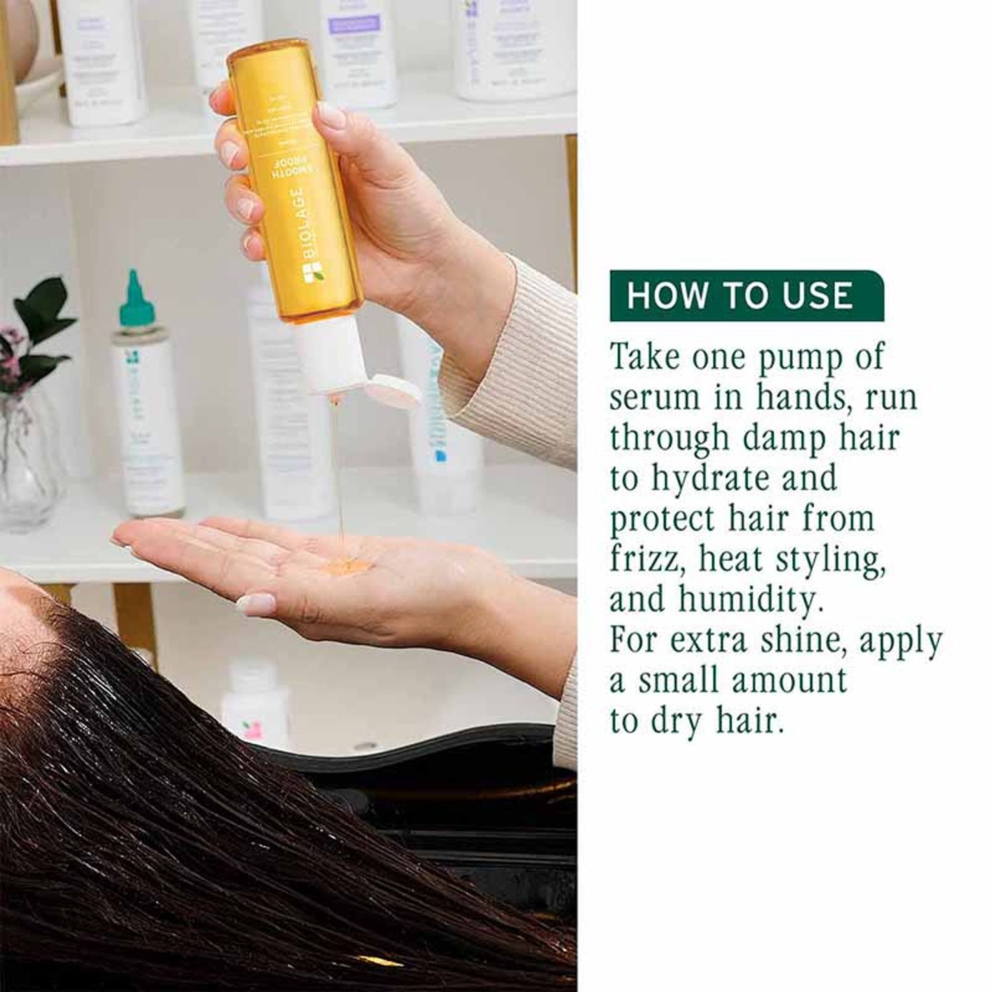 Biolage Smoothproof 6-in-1 Hair Serum for Frizzy Hair with Avocado & Grape seed oil