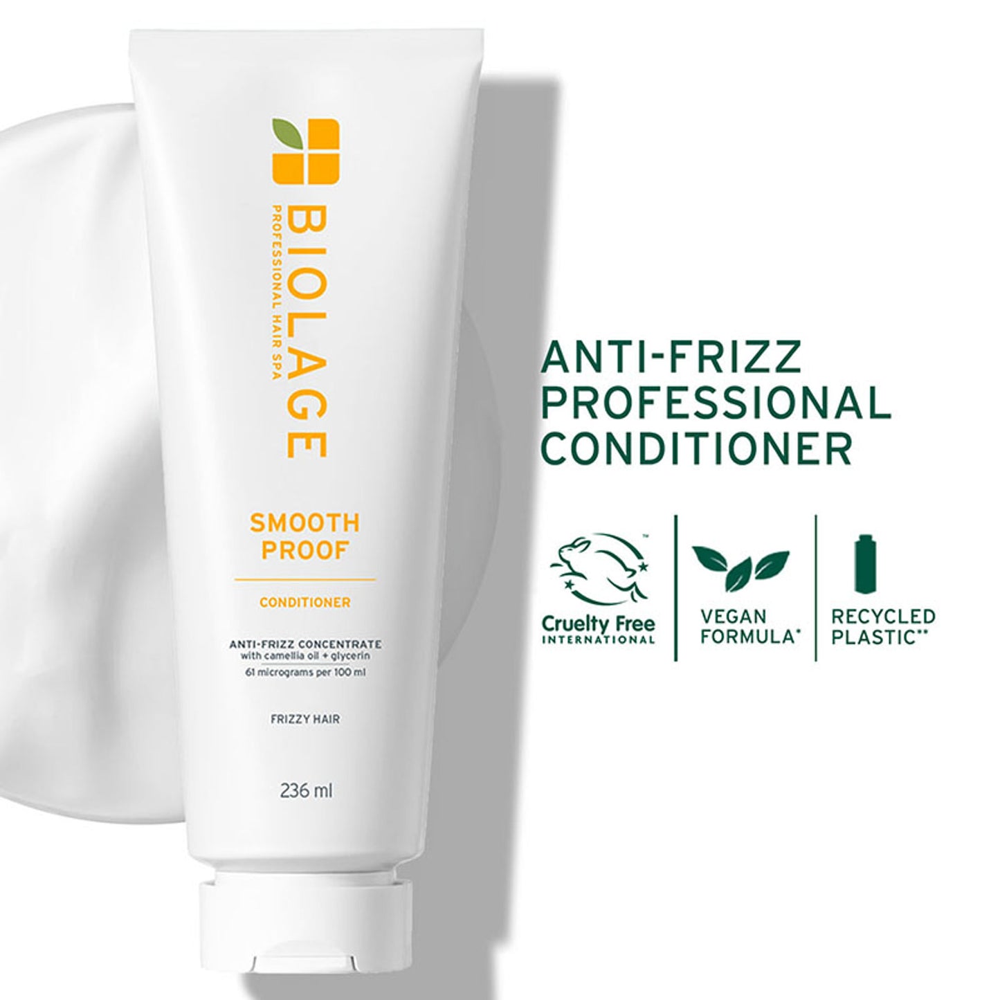 Biolage Smoothproof Professional Conditioner for Dry and Frizzy Hair, 72 HRS FRIZZ CONTROL