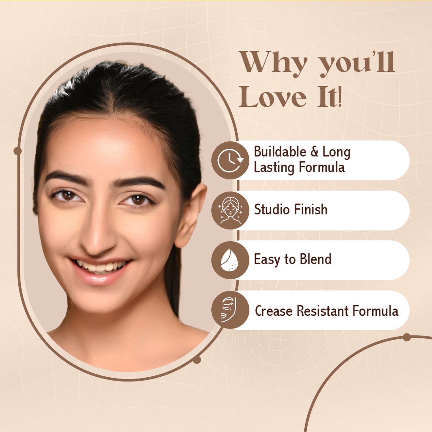 GLAM21 Conceal Me Studio Finish Concealer & Corrector - Beige - 02