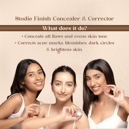 GLAM21 Conceal Me Studio Finish Concealer & Corrector - Warm Sand - 04