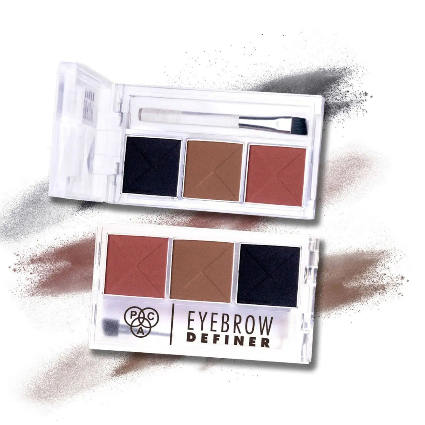 PAC Eyebrow Definer Palette 3 colors - Fill, Sculpt & Define Natural Looking Brows