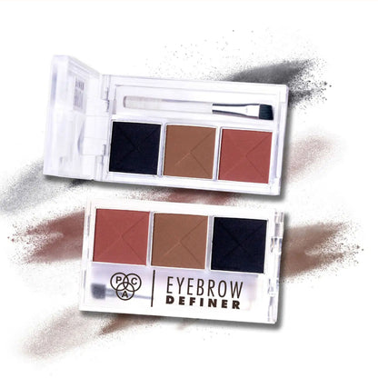 PAC Eyebrow Definer Palette 3 colors - Fill, Sculpt & Define Natural Looking Brows