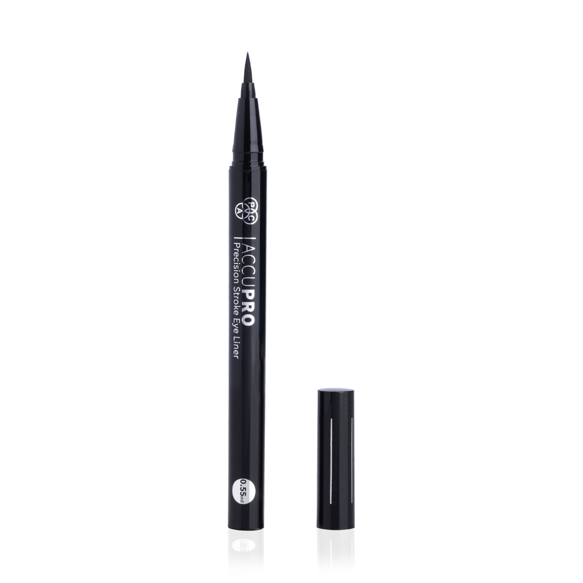 PAC AccuPro Liquid Eyeliner - 24H Longlasting, Waterproof & Smudgeproof, Quick Drying Intense Black