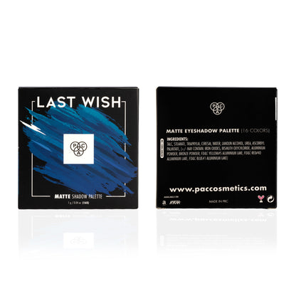 PAC Matte Eyeshadow X16 Last Wish - Highly Pigmented Intense Payoff Super Plush Formula