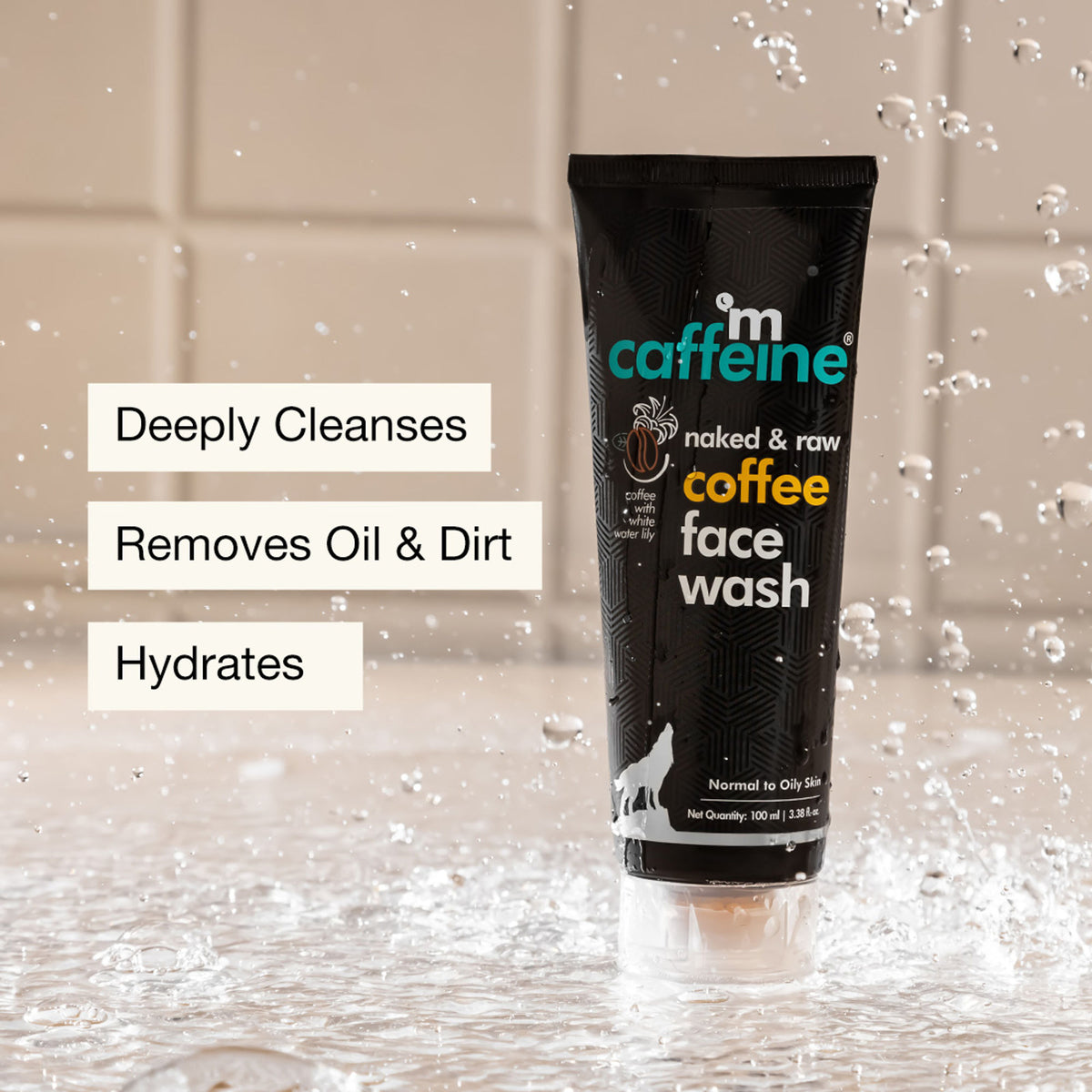 Mcaffeine Naked & Raw Coffee Face Wash For A Fresh & Glowing Skin Hydrating Face Cleanser For Oil