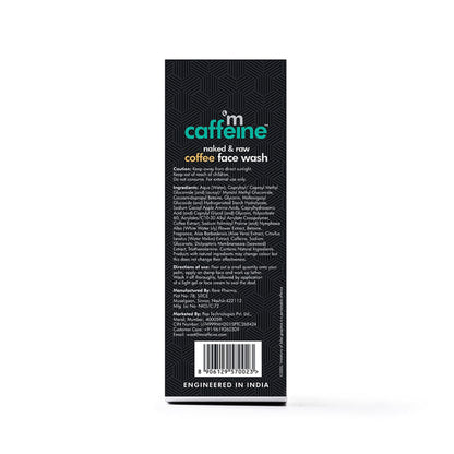 Mcaffeine Naked & Raw Coffee Face Wash For A Fresh & Glowing Skin Hydrating Face Cleanser For Oil