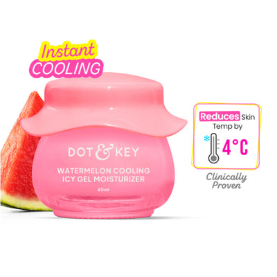 Dot & Key Watermelon Cooling Icy Gel Moisturizer, With Hyaluronic & Liquid Ice