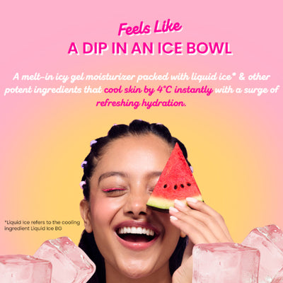 Dot & Key Watermelon Cooling Icy Gel Moisturizer, With Hyaluronic & Liquid Ice