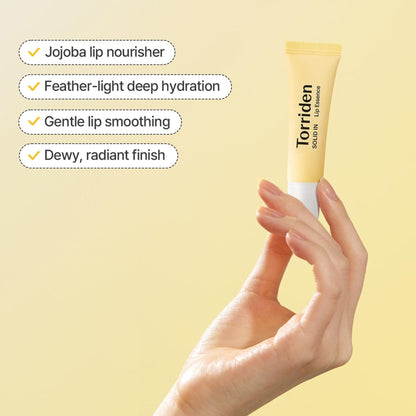 Torriden Solid In Lip Essence - Korean Plumping Lip Balm with Ceramides, Hydrates Dry & Chapped Lips