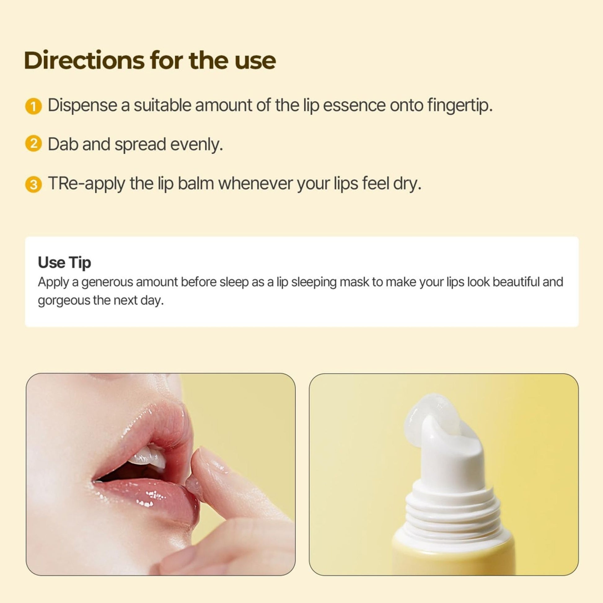 Torriden Solid In Lip Essence - Korean Plumping Lip Balm with Ceramides, Hydrates Dry & Chapped Lips