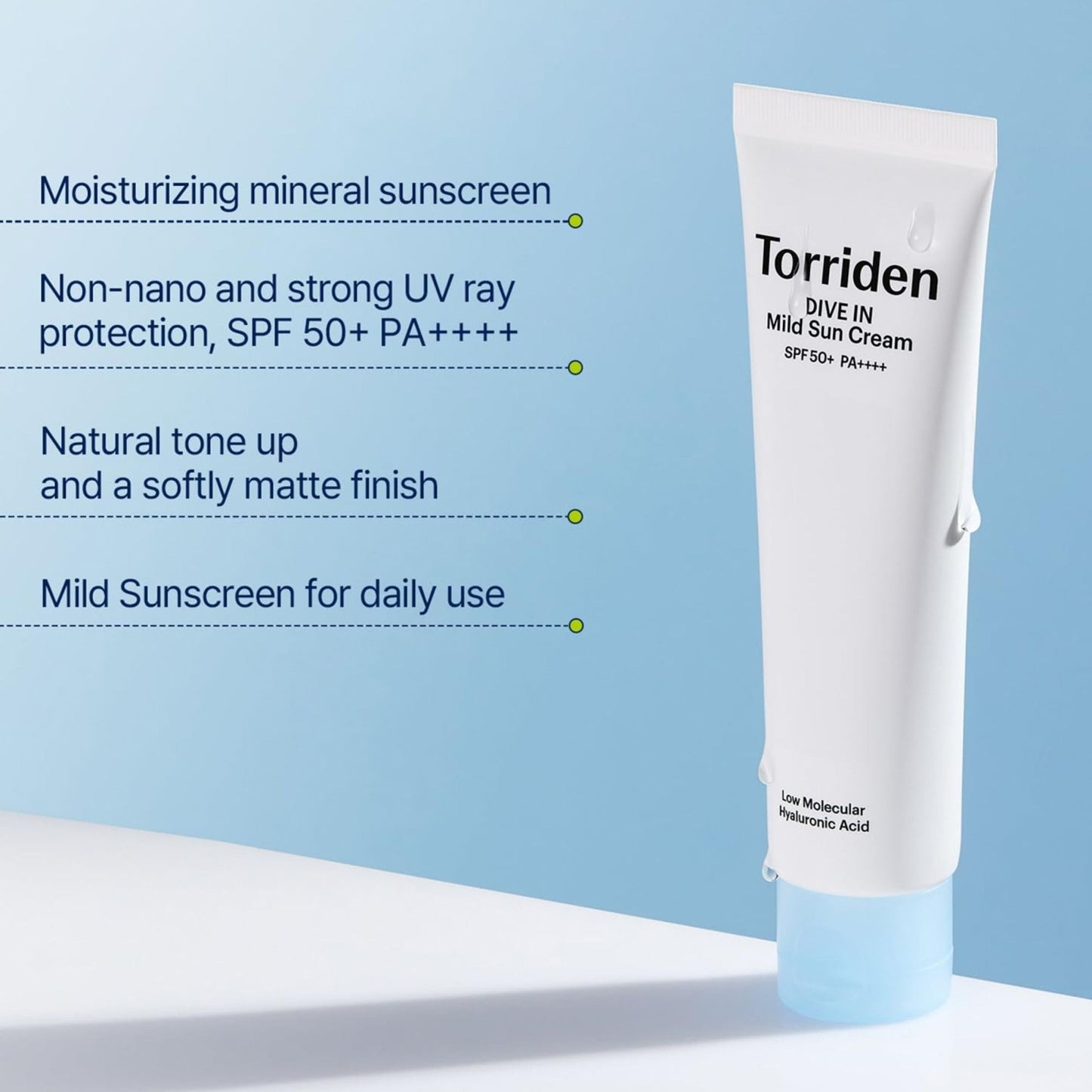 Torriden Dive In Mild Sun Cream Spf+ Pa++++