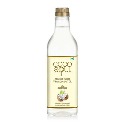 Coco Soul Cold Pressed Natural Virgin Coconut Oil - Indyancart