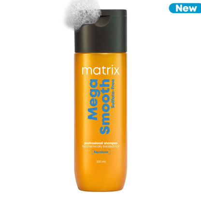 Matrix Mega Smooth Sulfate-free Shampoo, Gentle Cleansing & Bond Repair, Safe for Treated Hair