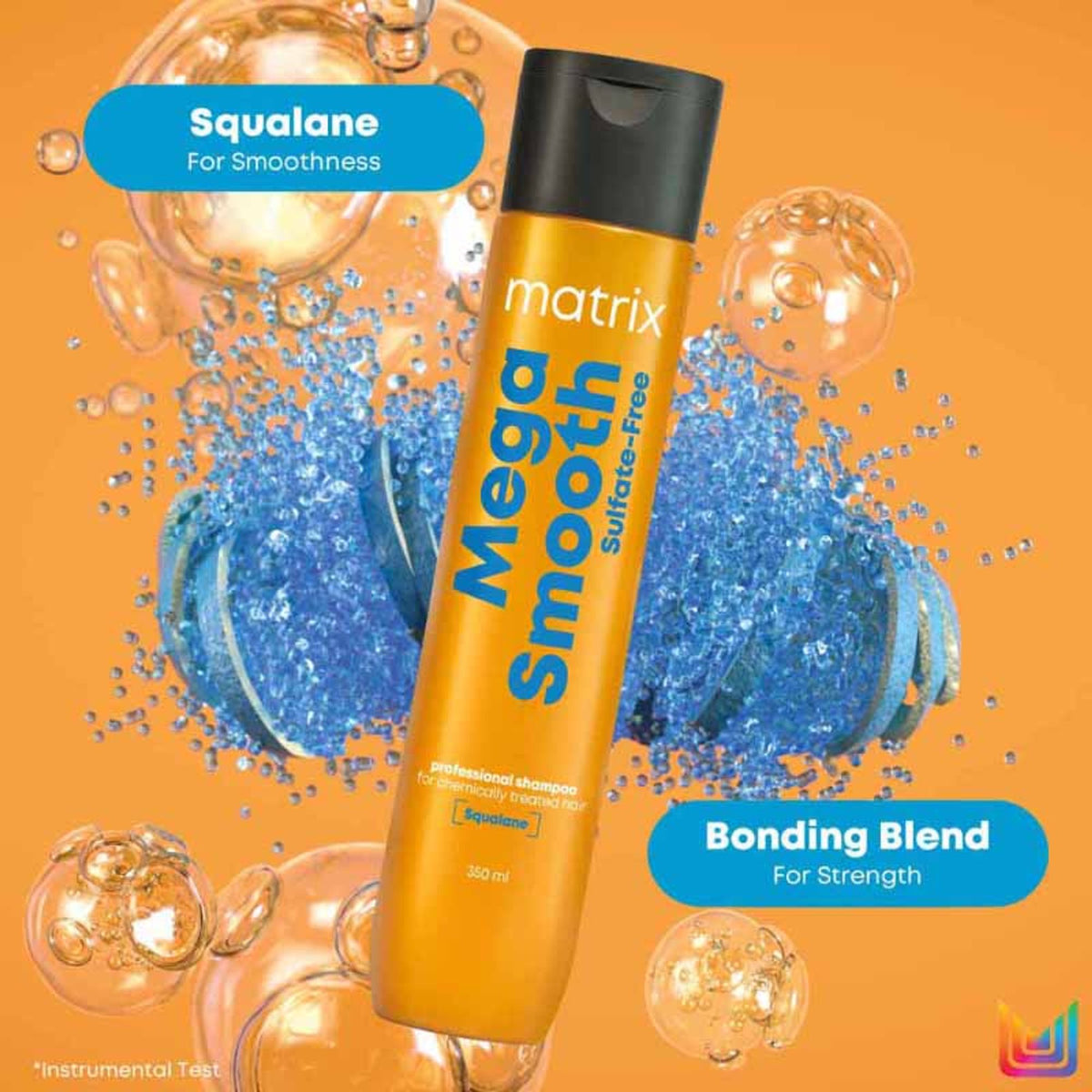 Matrix Mega Smooth Sulfate-free Shampoo, Gentle Cleansing & Bond Repair, Safe for Treated Hair