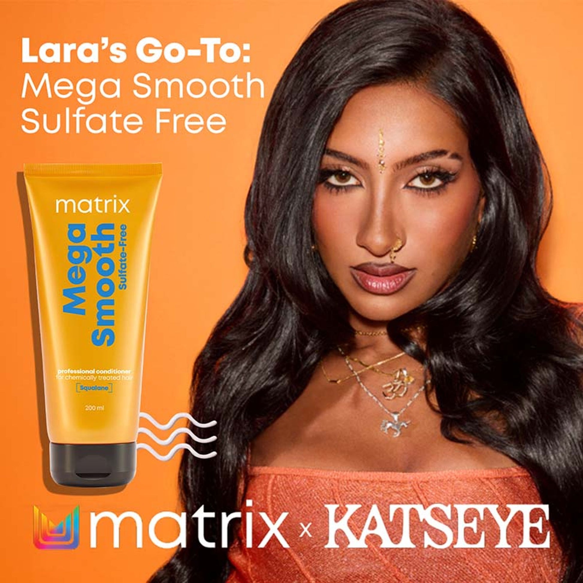 Matrix Mega Smooth Sulfate-free Conditioner For Bond Repair, Smoothens Hair, Safe for Treated Hair