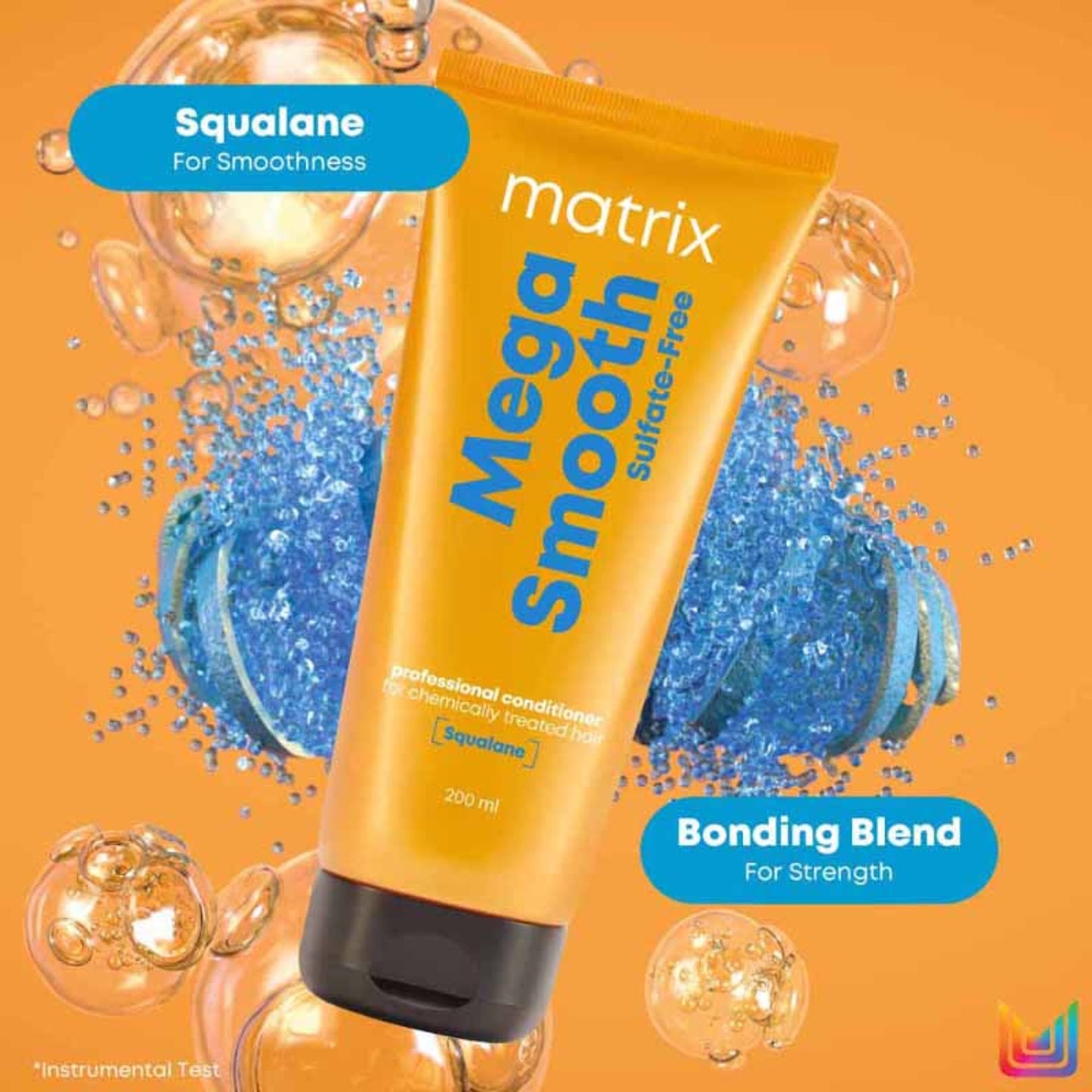 Matrix Mega Smooth Sulfate-free Conditioner For Bond Repair, Smoothens Hair, Safe for Treated Hair