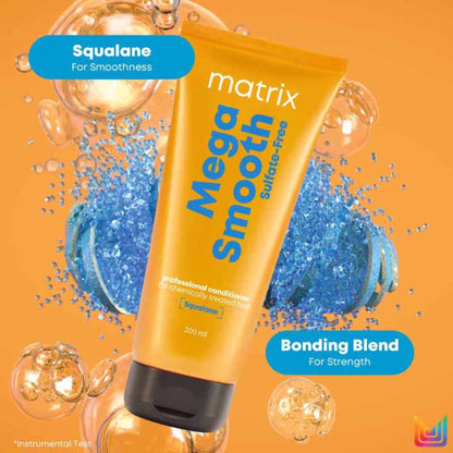 Matrix Mega Smooth Sulfate-free Conditioner For Bond Repair, Smoothens Hair, Safe for Treated Hair