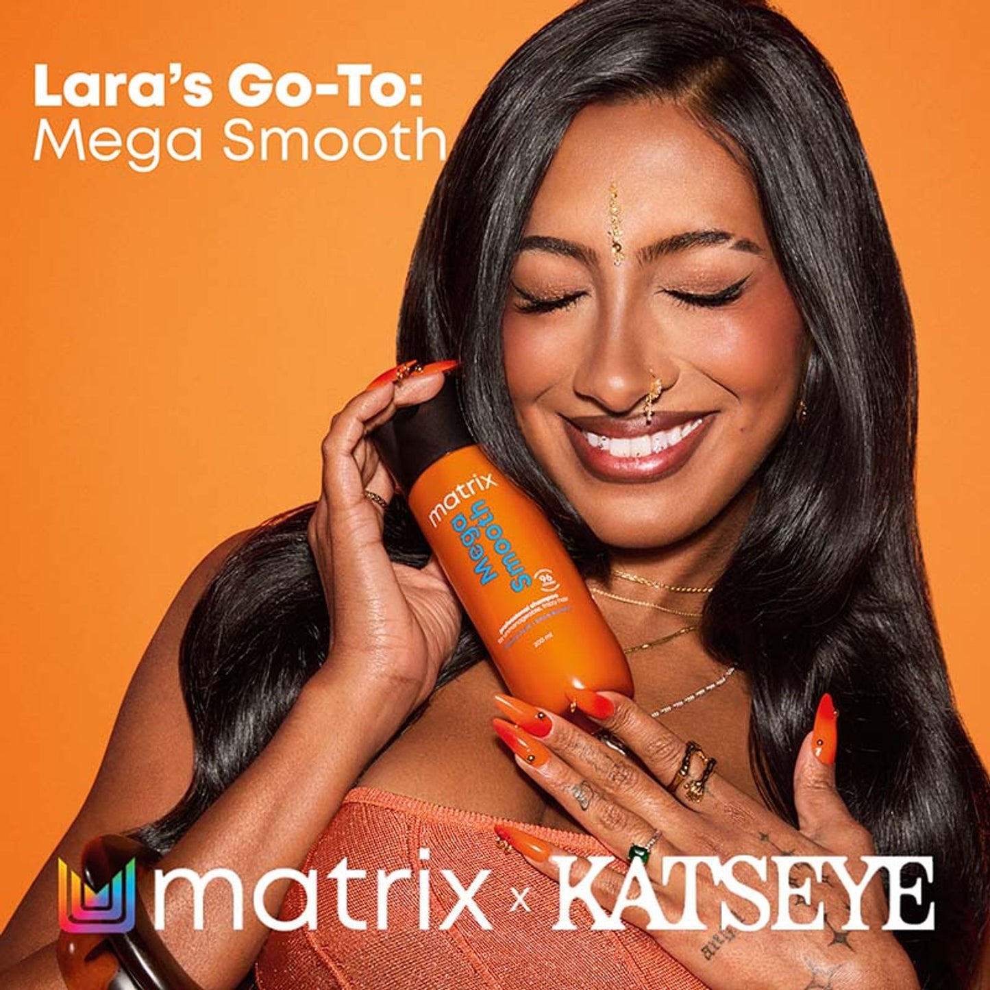 Matrix Mega Smooth Anti-Frizz Serum with Shea butter & Ceramides & 4-Days Frizz Control
