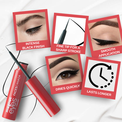 Faces Canada Magneteyes Color Eyeliner - Dramatic Black Finish