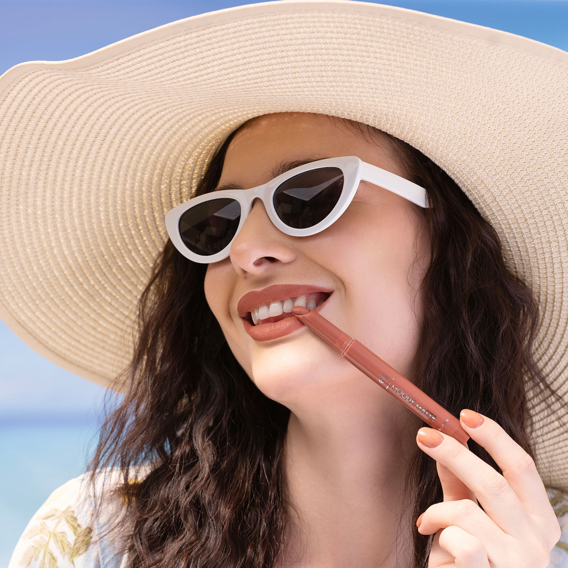 PAC Moody Matte Lipstick - Comfortable 12H Wear, Smudgeproof & Transferproof Formula - Beach Babe