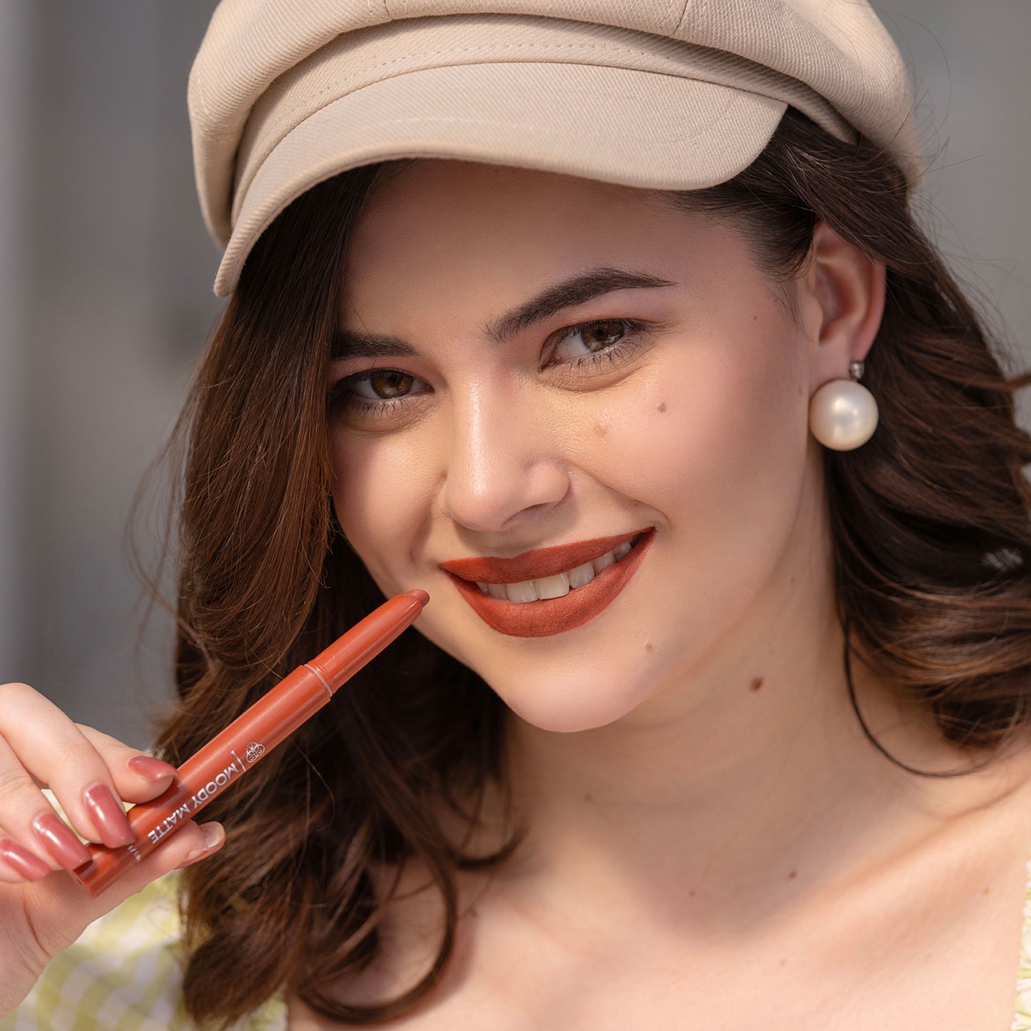 PAC Moody Matte Lipstick - Comfortable 12H Wear, Smudgeproof & Transferproof Formula - Brunch Munch