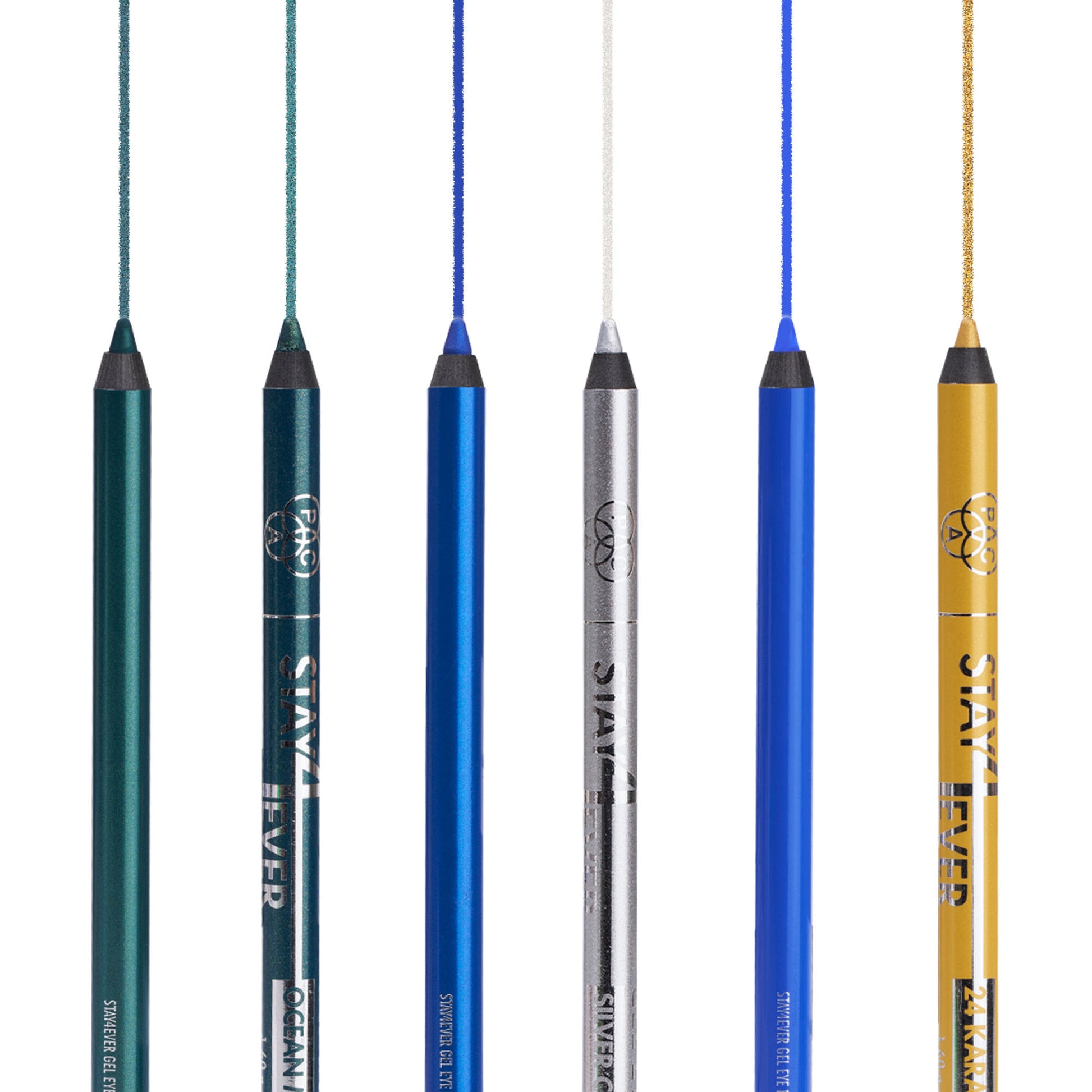 PAC Stay4Ever Gel Eye Pencil (Set Of 6)