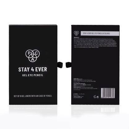 PAC Stay4Ever Gel Eye Pencil (Set Of 6)