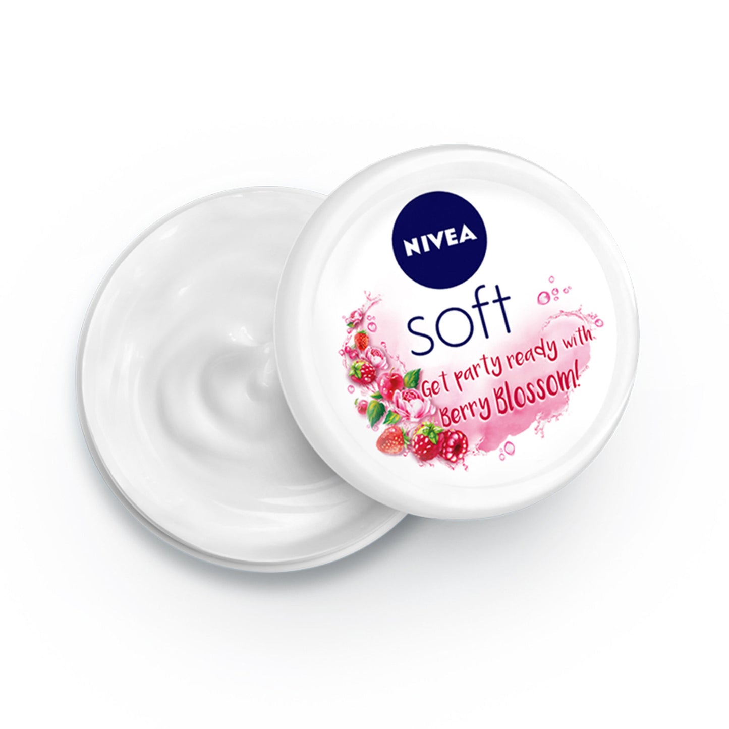 NIVEA Soft Light Moisturizing Cream Berry Blossom Fragrance With Vitamin E & Jojoba Oil