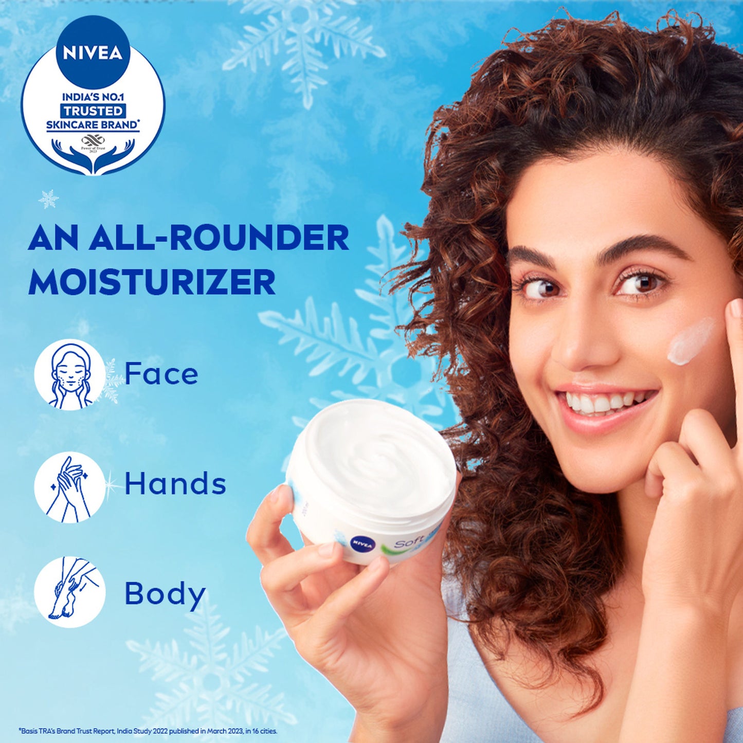NIVEA Soft Light Moisturizing Cream Berry Blossom Fragrance With Vitamin E & Jojoba Oil