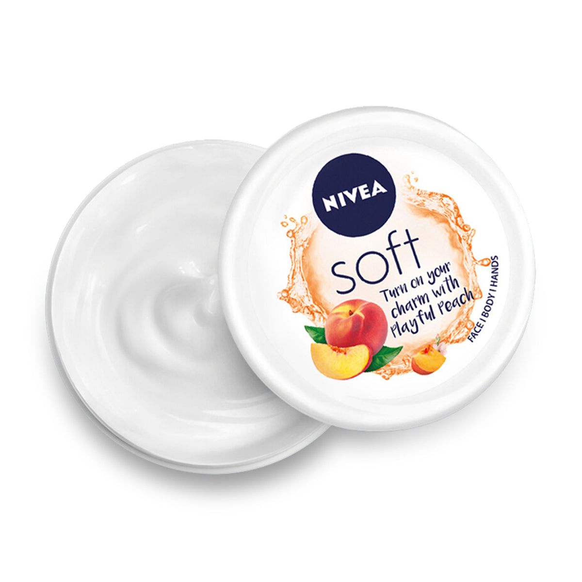 NIVEA Soft Light Moisturizer Cream Playful Peach For Hands And Body
