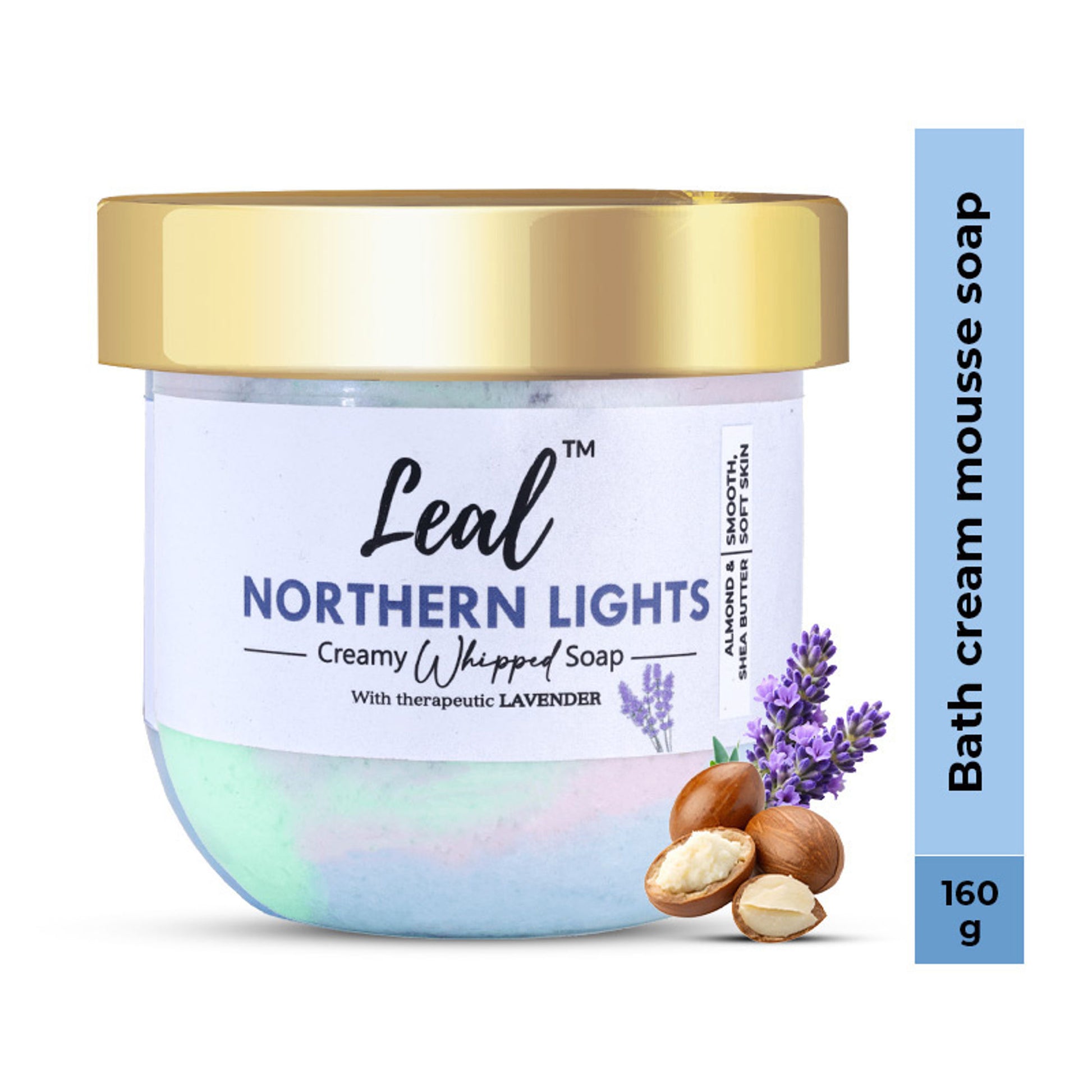 Leal Northern Lights Shea Lavender Bath Cream Whipped Soap