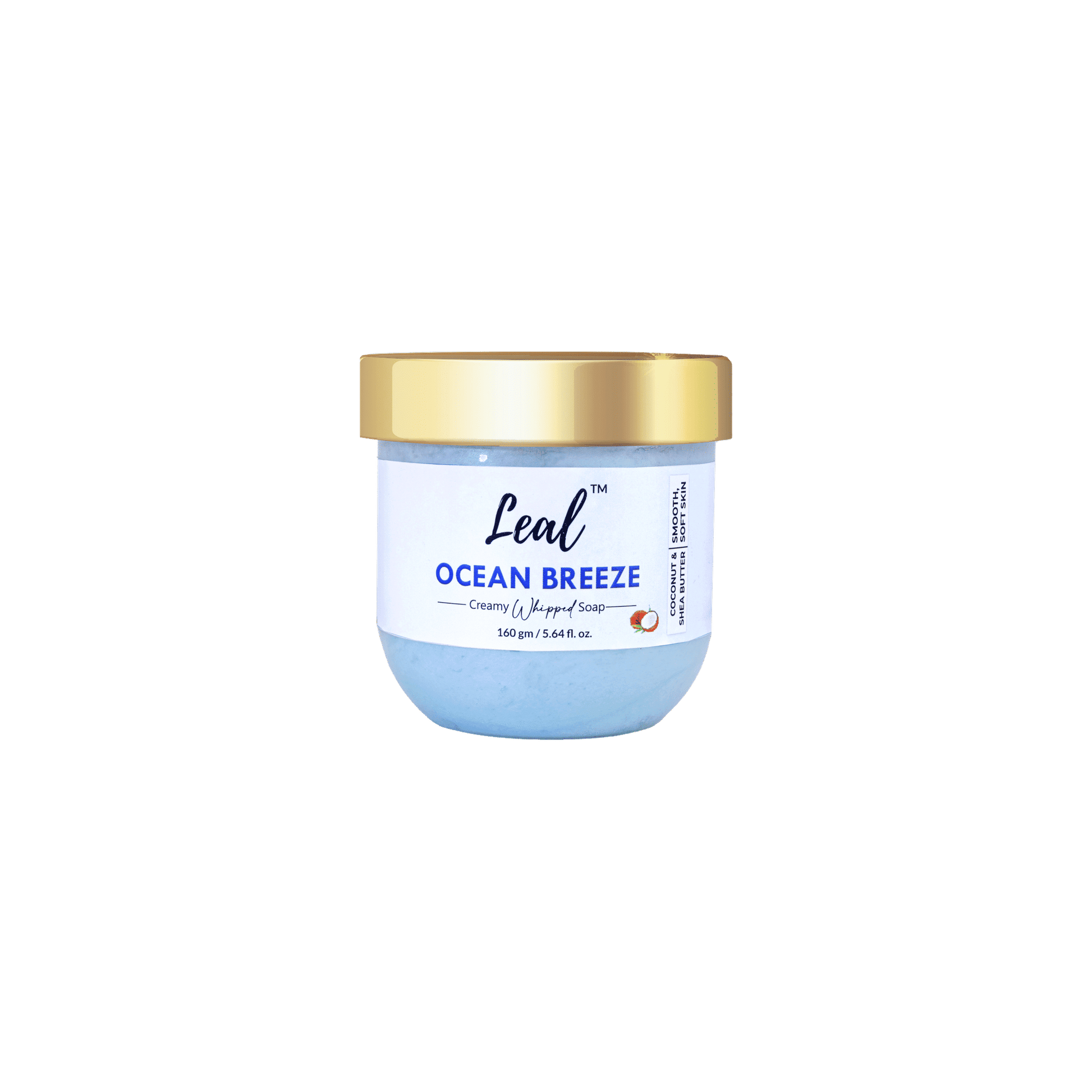 Leal Ocean Breeze Shea Coconut Bath Cream Whipped Soap
