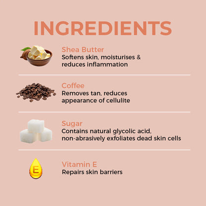 Leal Mocha Me Crazy Coffee Whipped Face & Body Sugar Scrub