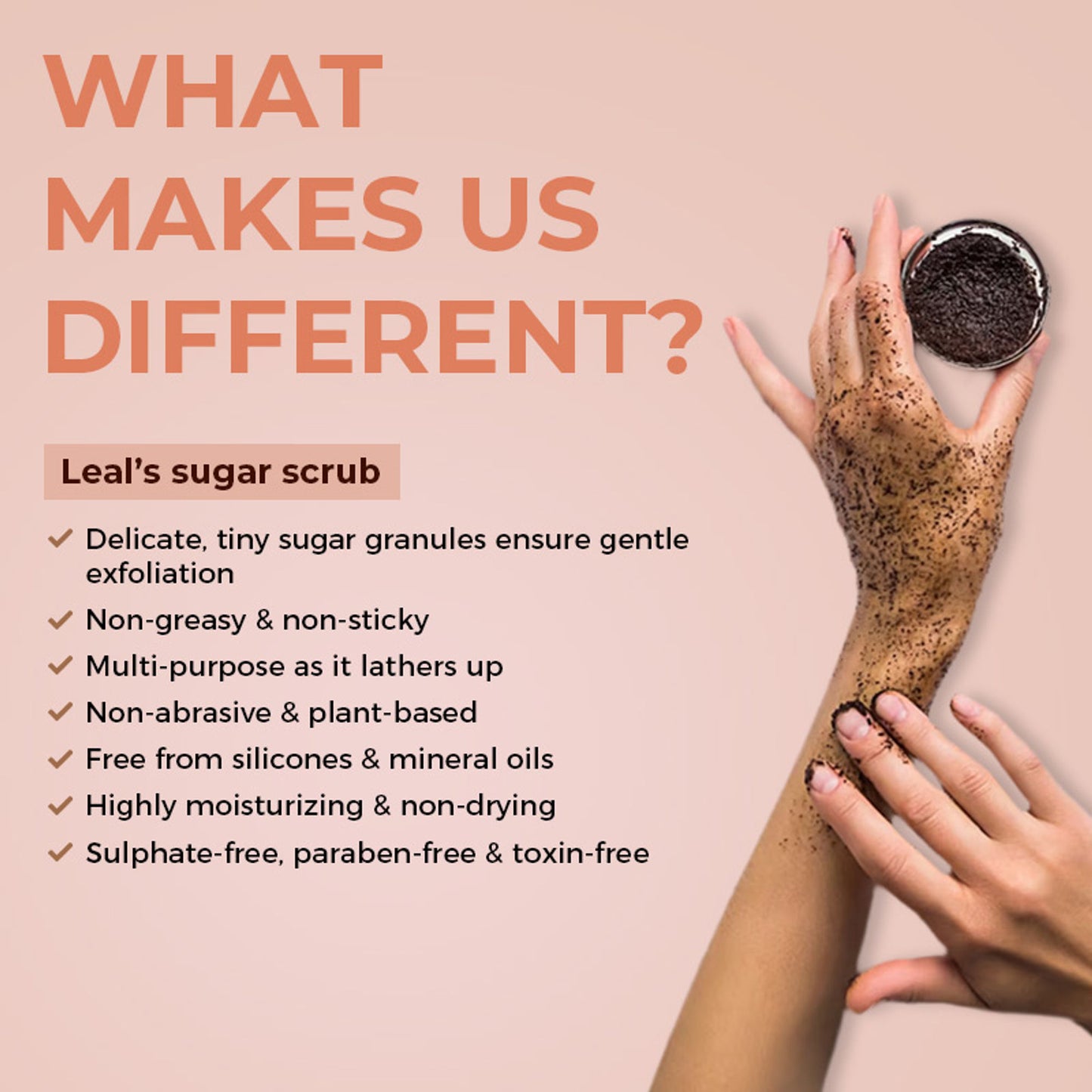 Leal Mocha Me Crazy Coffee Whipped Face & Body Sugar Scrub
