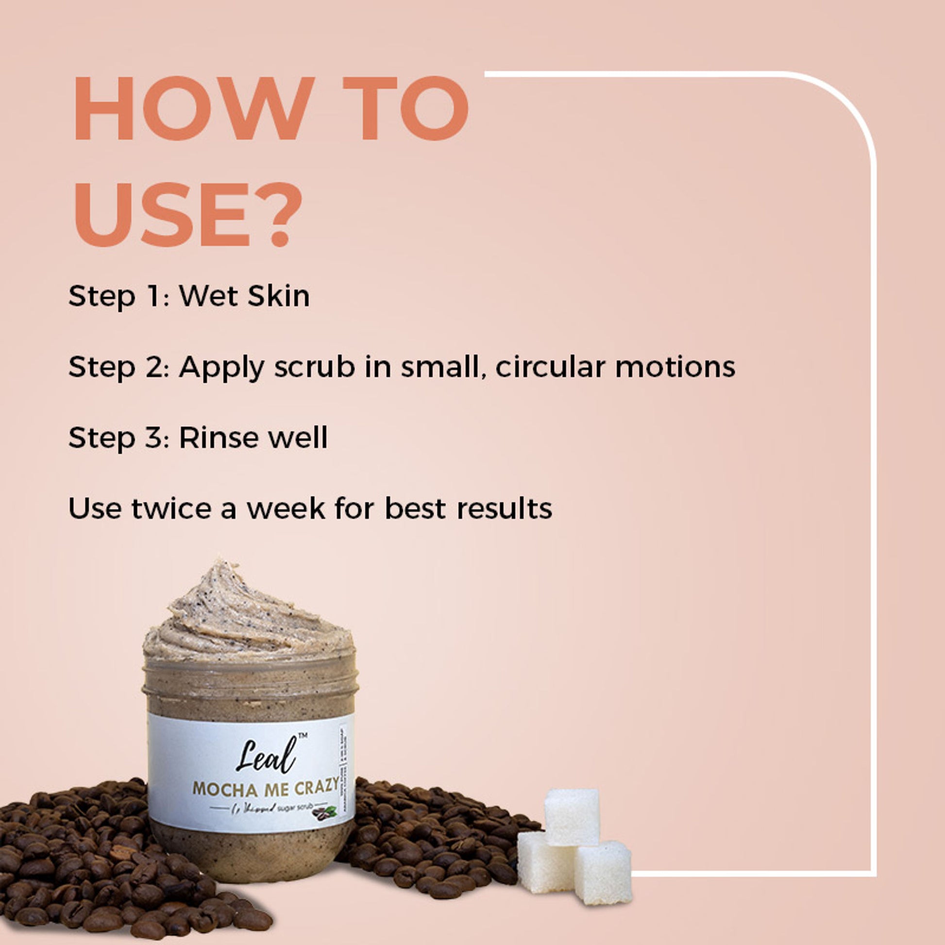 Leal Mocha Me Crazy Coffee Whipped Face & Body Sugar Scrub