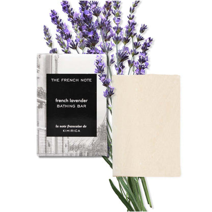 Kimirica The French Note Lavender Bathing Soap, Handmade With Shea Butter, Aloe Vera & Vitamin E