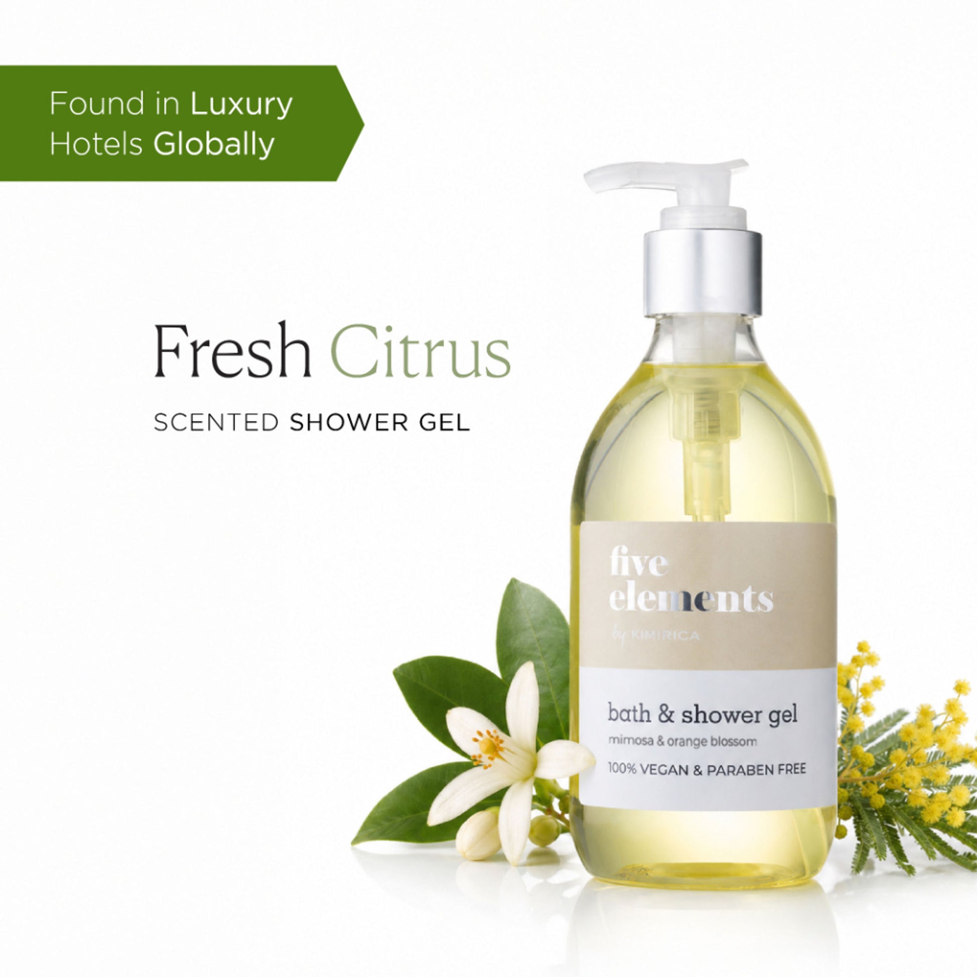 Kimirica Five Elements Tangerine & Green Tea Shower Gel