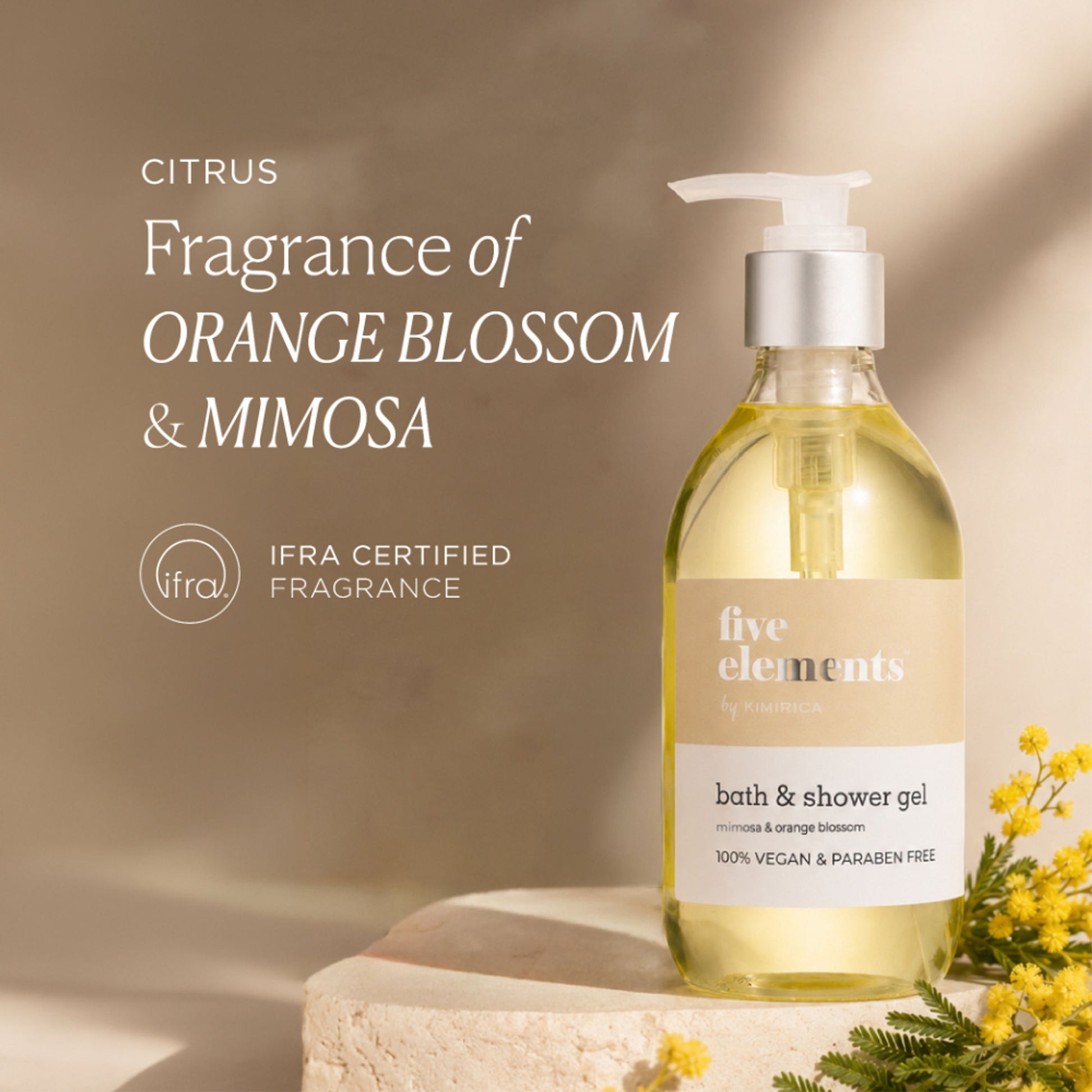 Kimirica Five Elements Tangerine & Green Tea Shower Gel