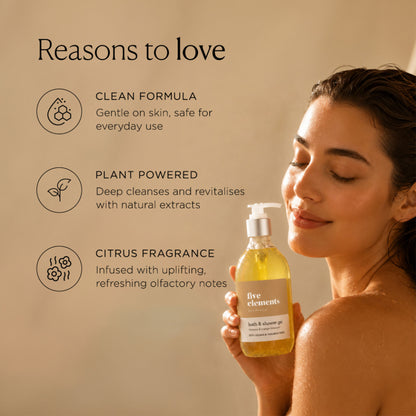 Kimirica Five Elements Tangerine & Green Tea Shower Gel