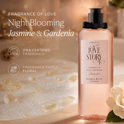 Kimirica Love Story Bubble Bath Bottle For Relaxing & Hydrating Bath, 100% Vegan & Paraben Free