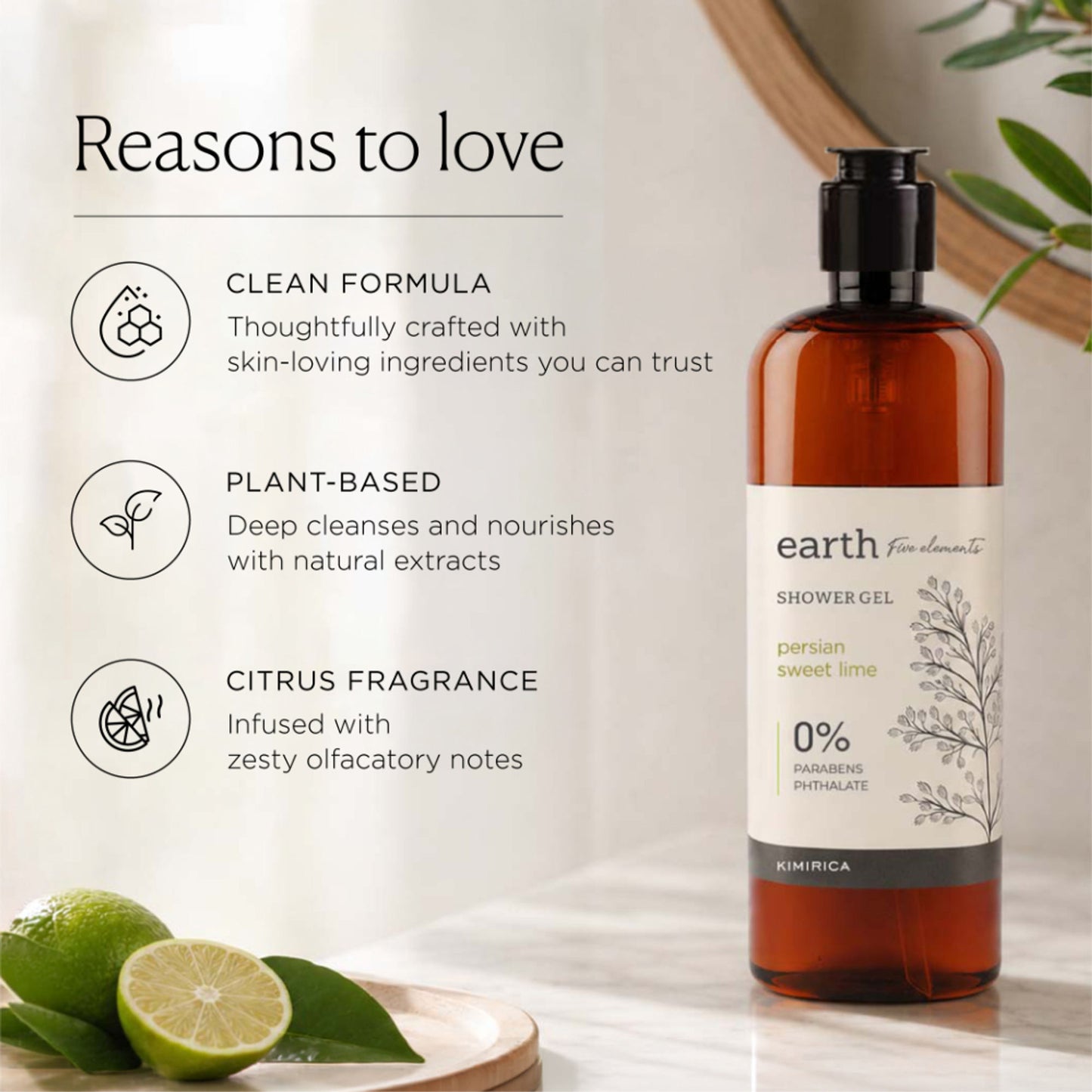 Kimirica Earth Detoxfying Aloe Vera Shower Gel