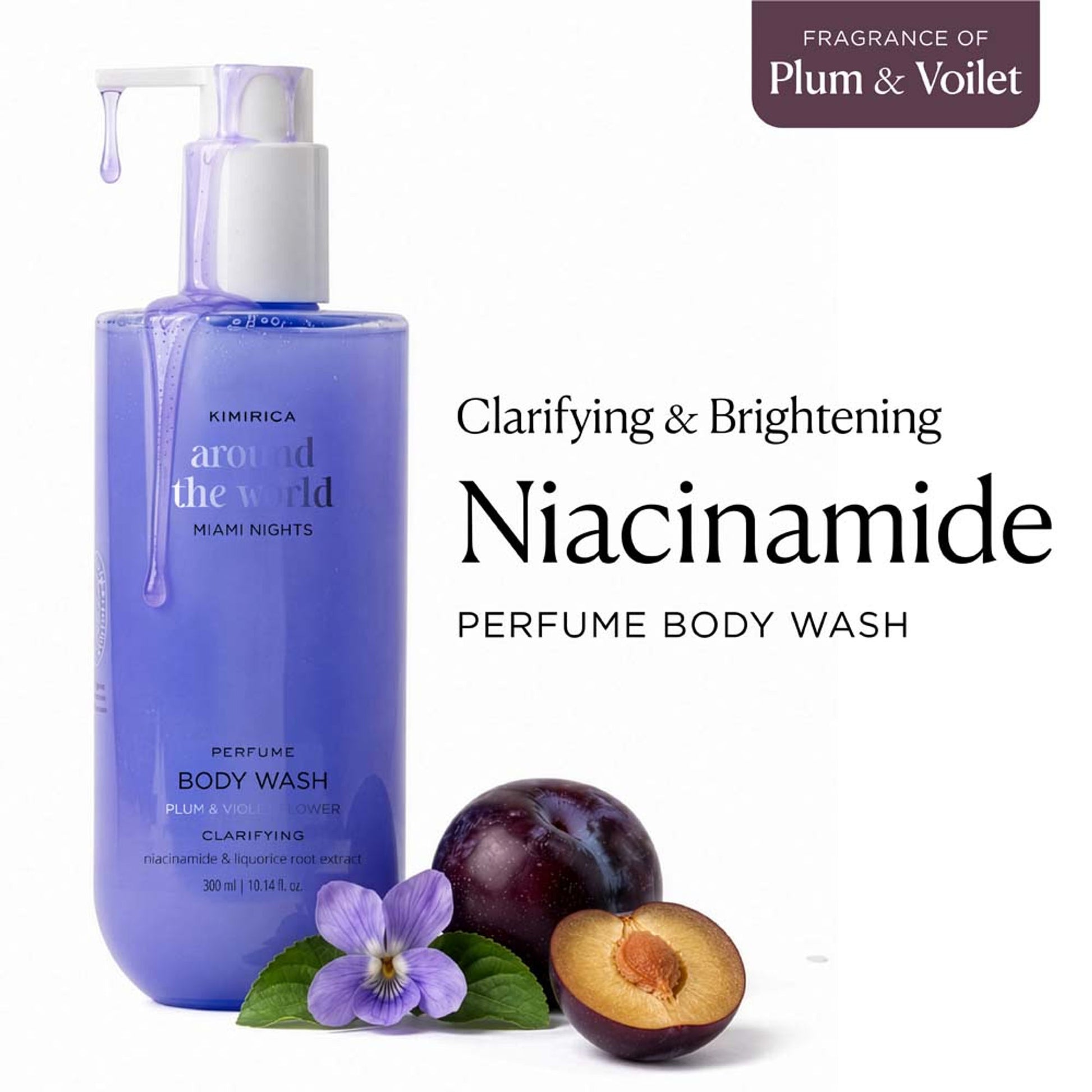 Kimirica Miami Nights Hydrating Sulphate Free Shower Gel With Vitamin E