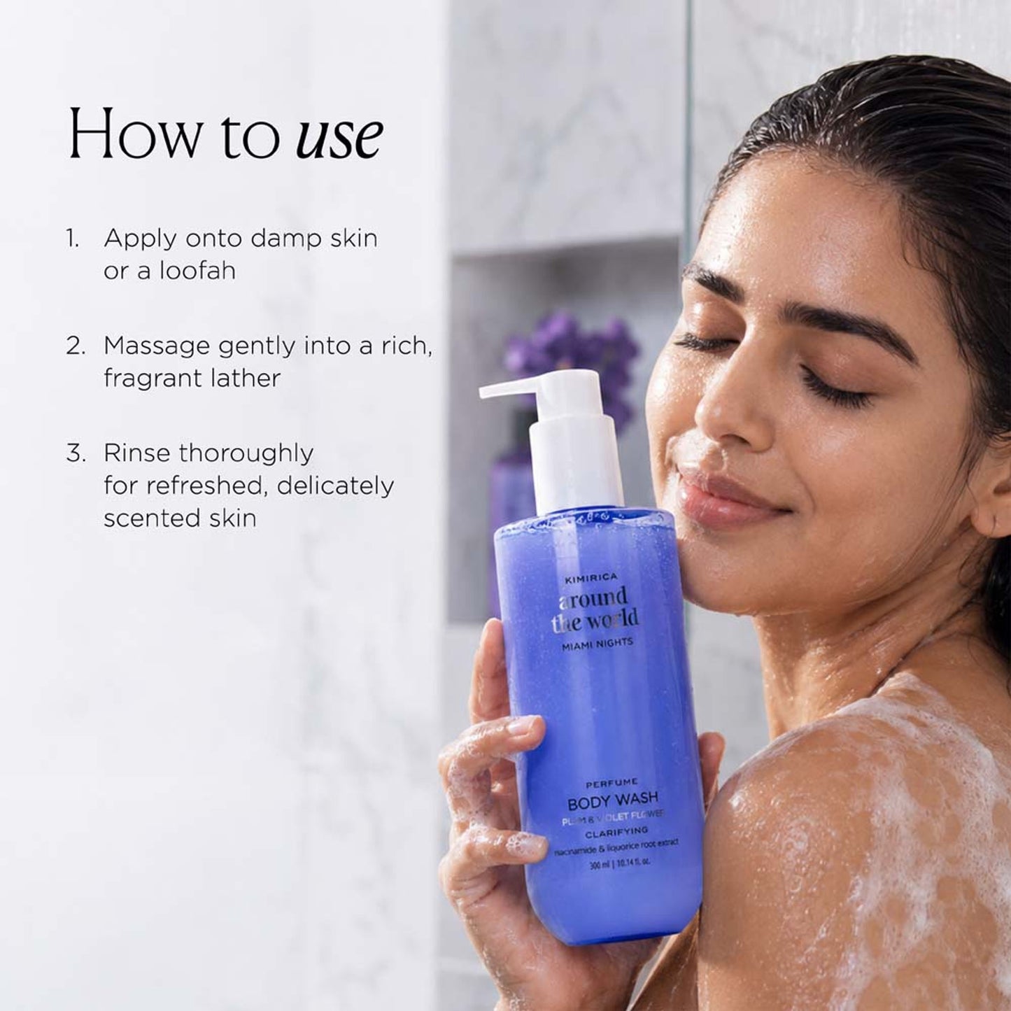 Kimirica Miami Nights Hydrating Sulphate Free Shower Gel With Vitamin E